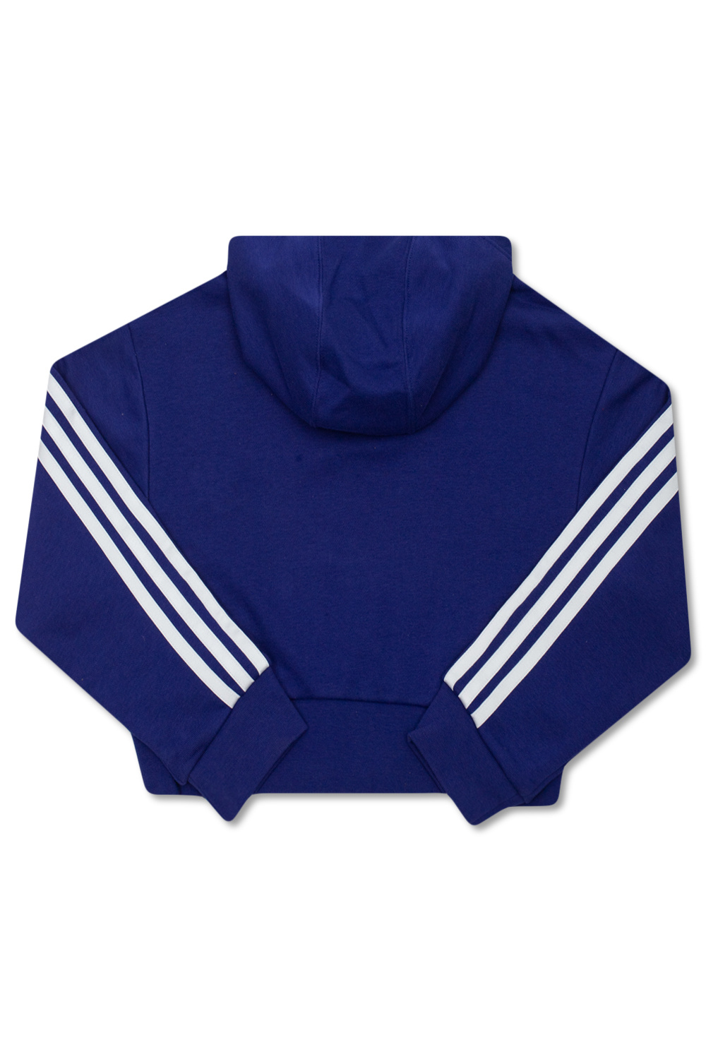 Adidas cropped on sale hoodie dark blue